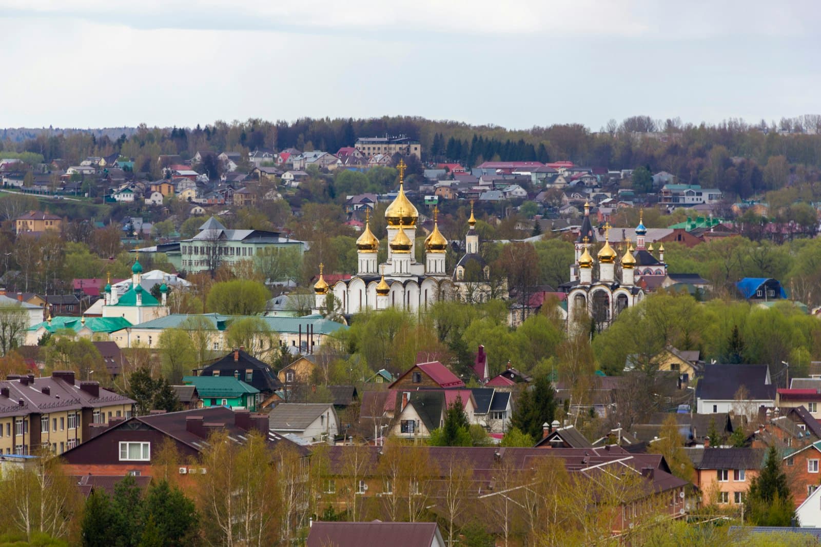Pereslavl-Zalessky — a view of a small town with a lot of buildings
