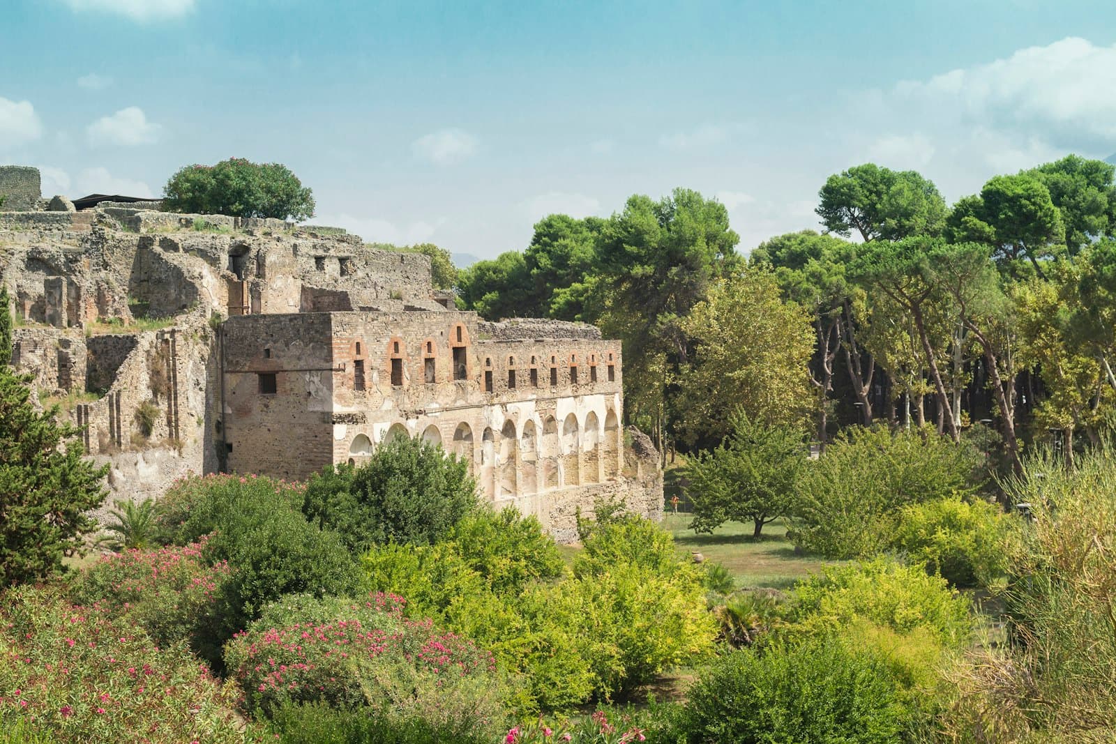 Pompeii — brown concrete building near green trees during daytime