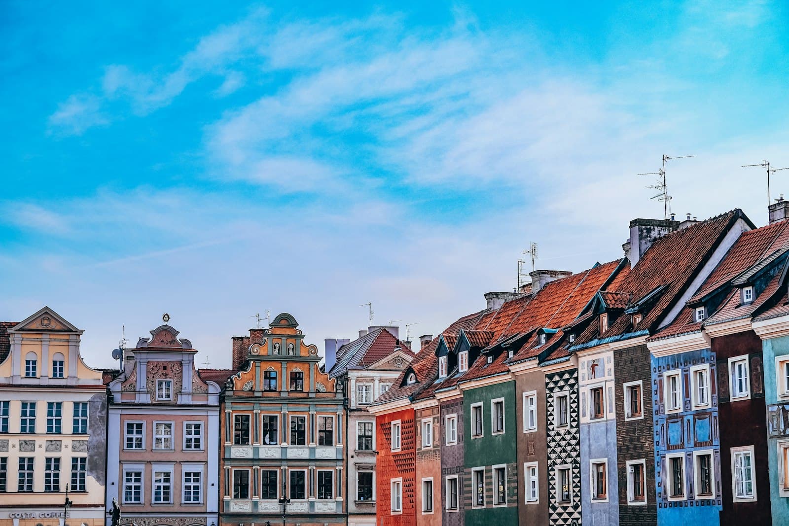 Poznań — a row of buildings