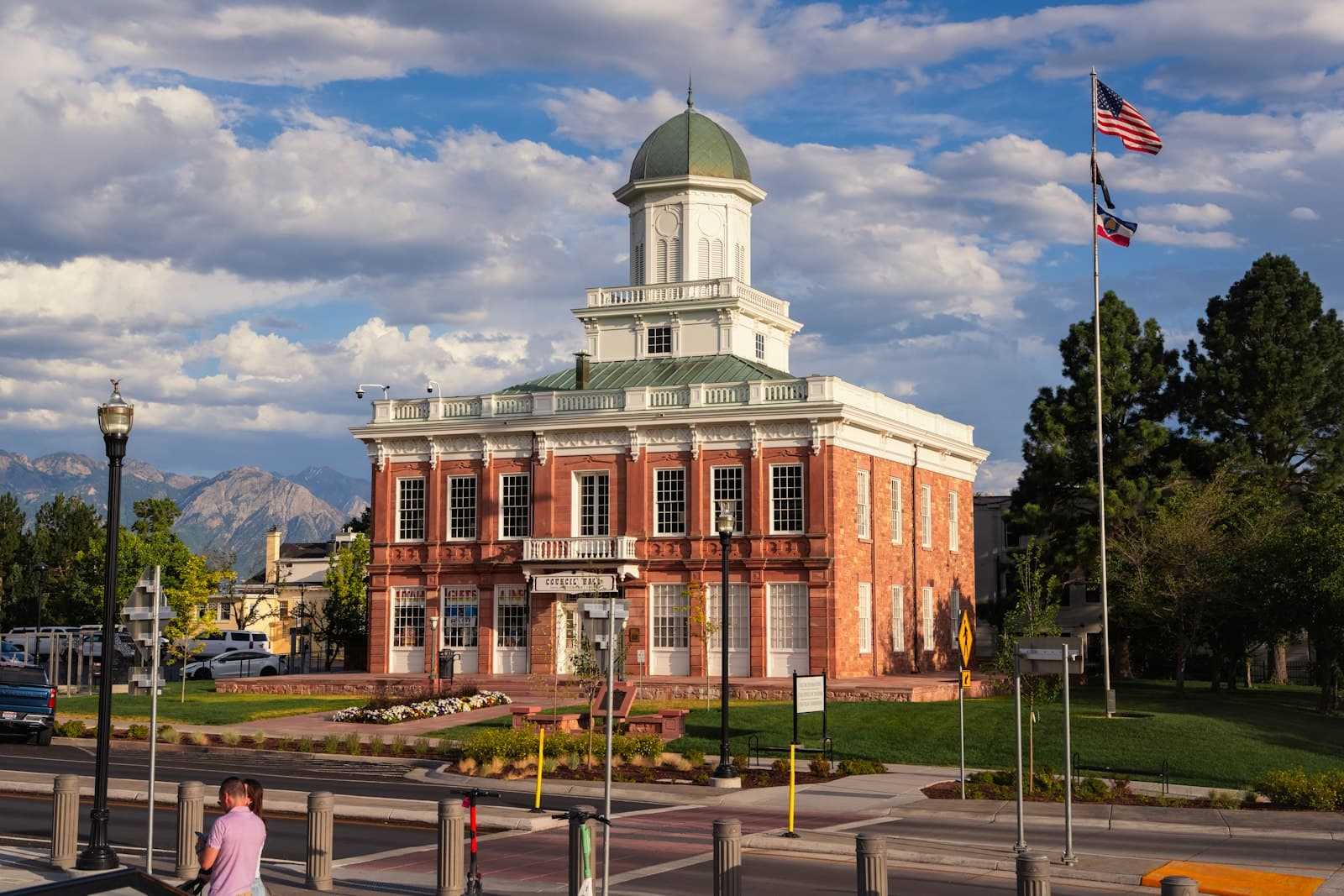 Provo — Historic brick building with a white domed tower
