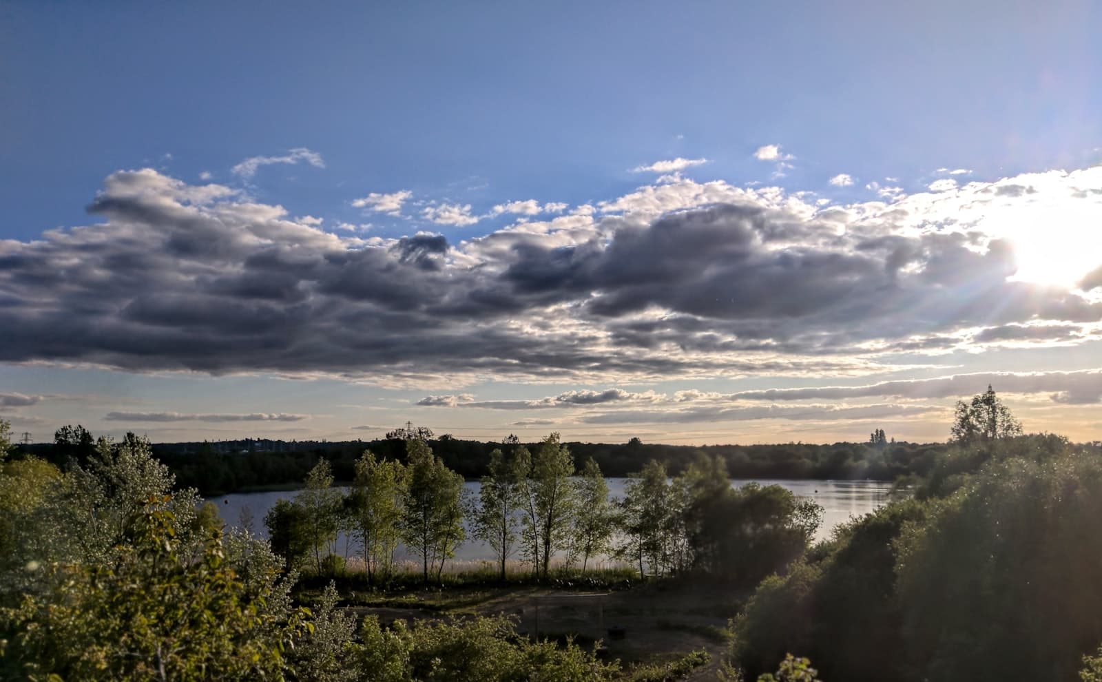 Reading — green trees near body of water under cloudy sky during daytime