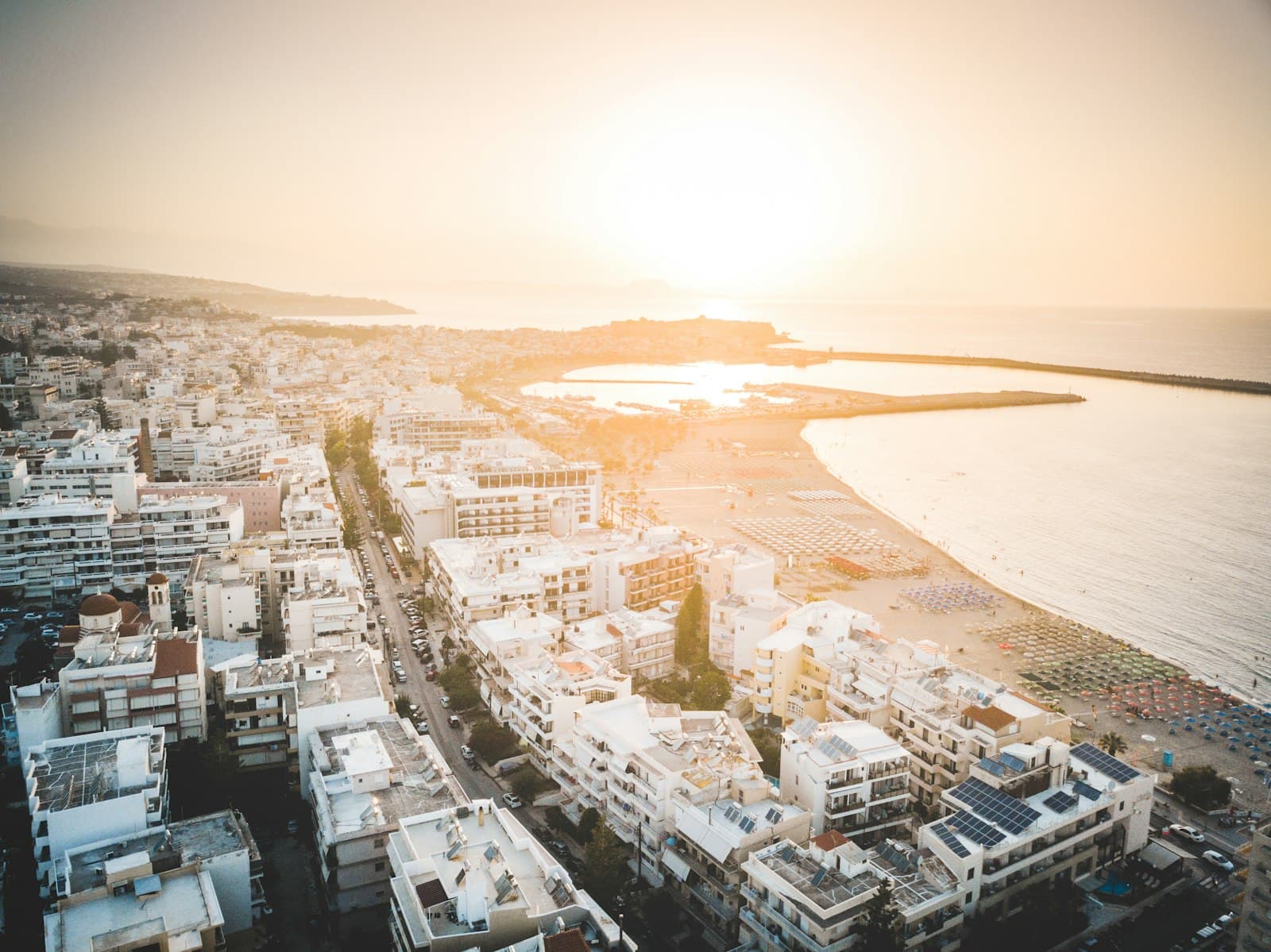 Rethymno — aerial photography of cityscape
