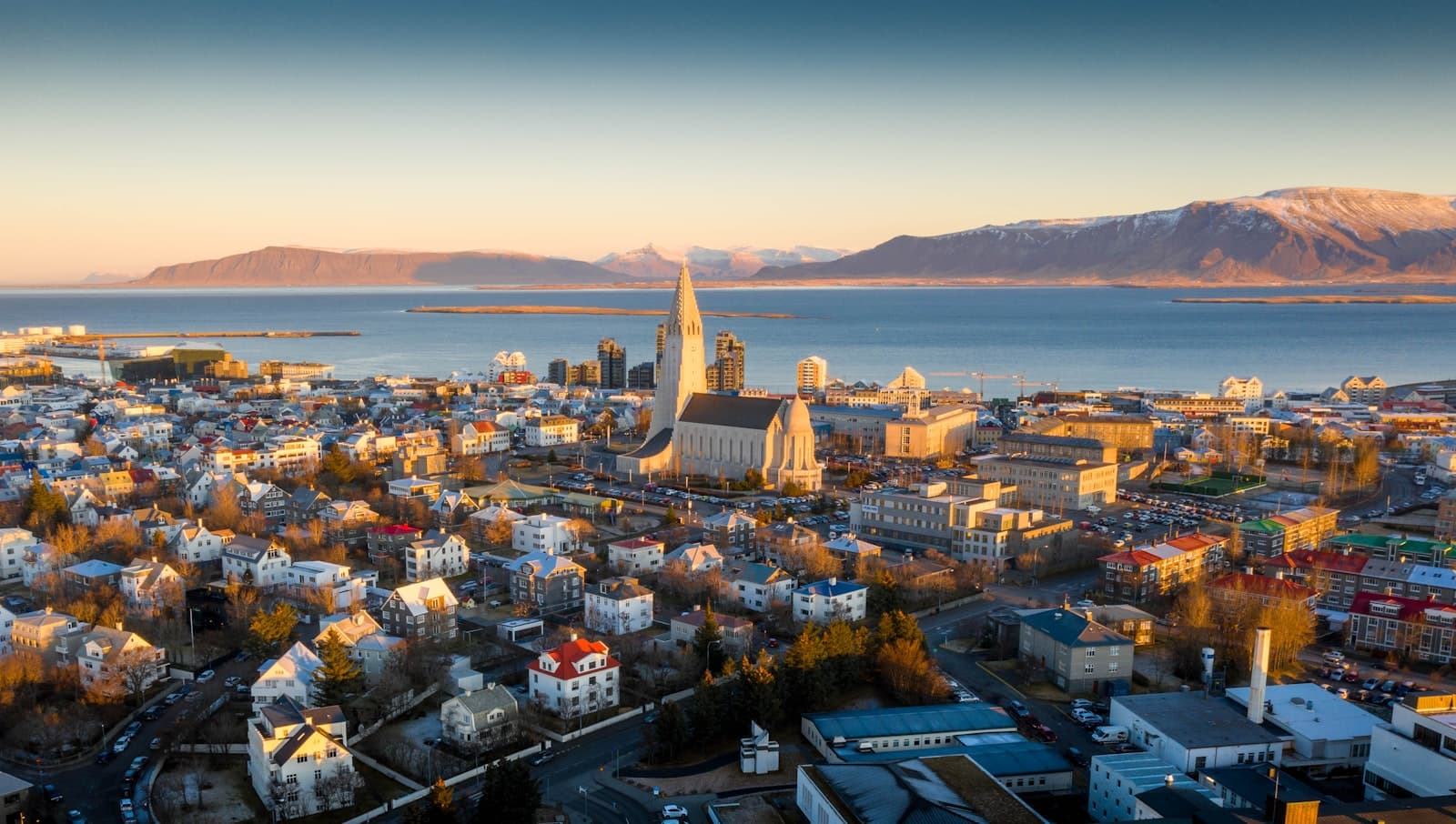 Reykjavík — aerial view of city buildings during daytime