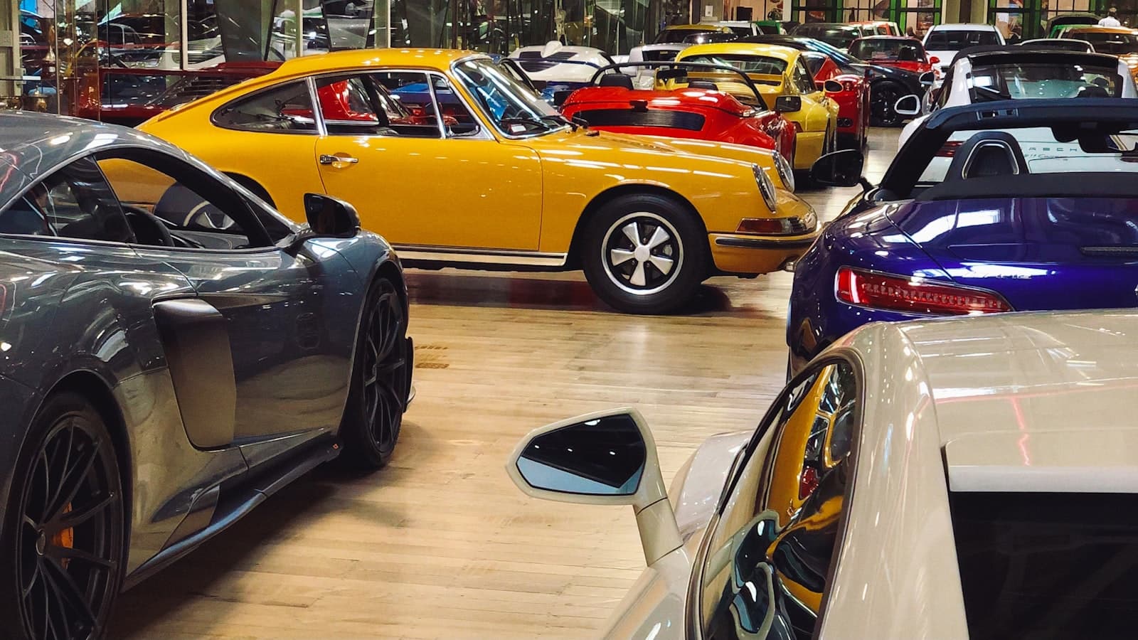 Richmond — black and yellow porsche 911 parked on parking lot