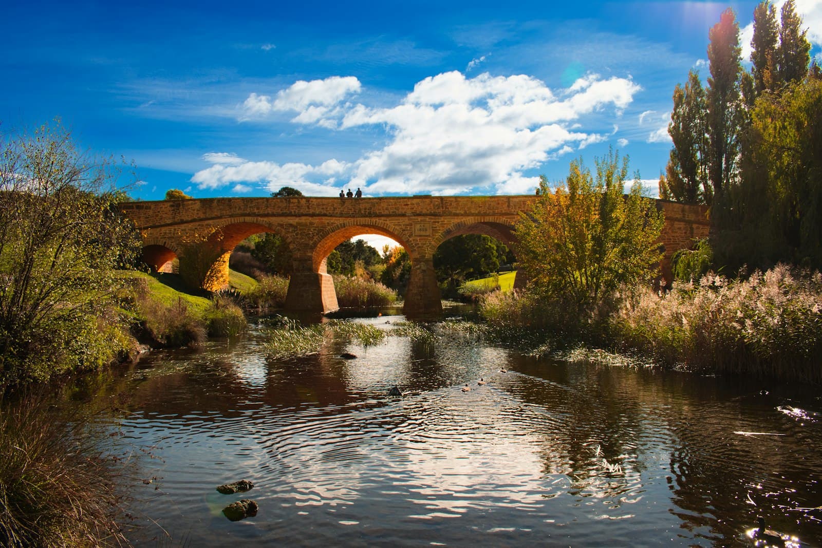 Richmond — a bridge over a river with a sky background