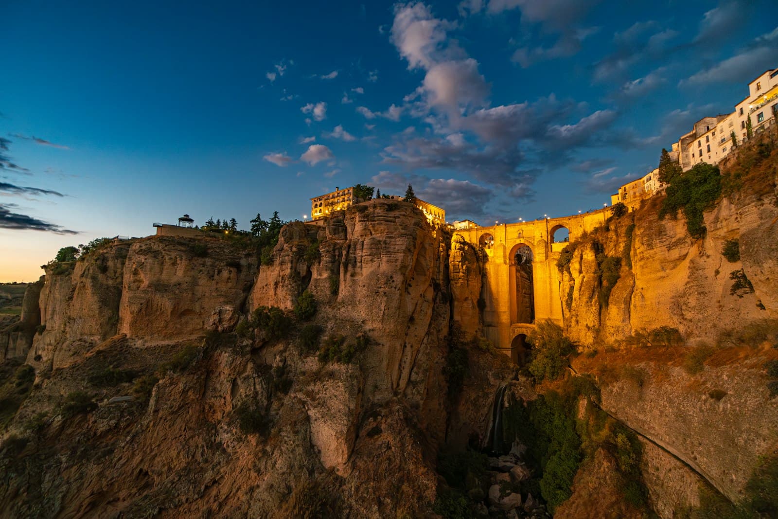 Ronda — a castle perched on top of a cliff