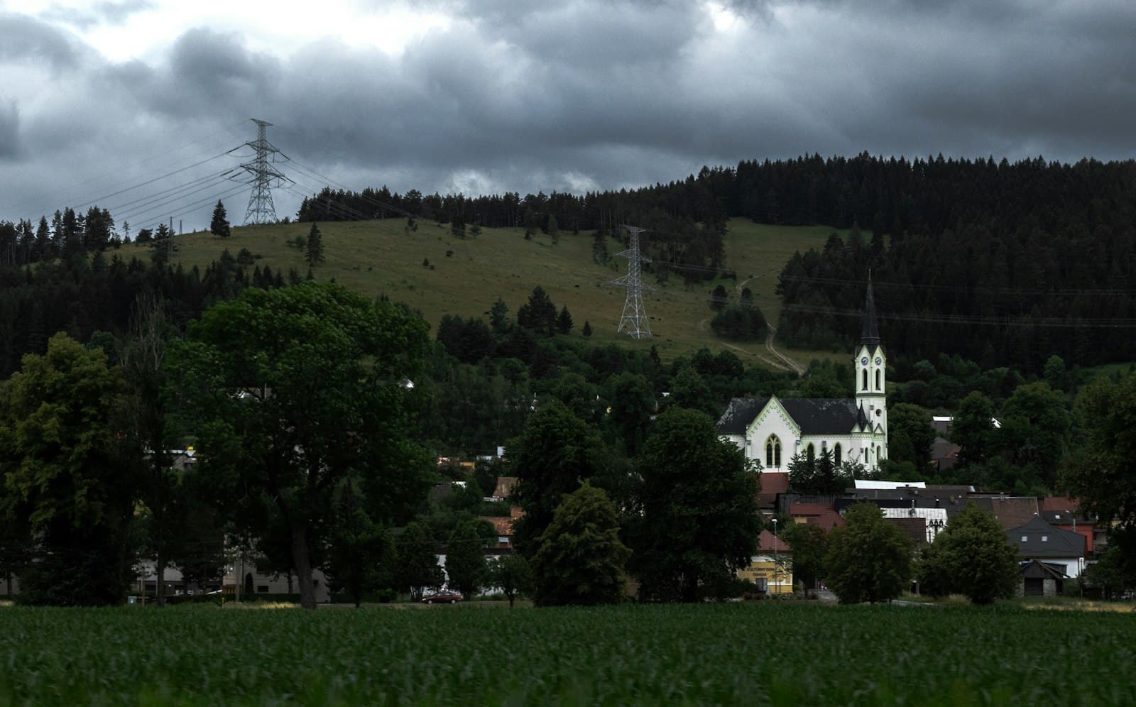 Ruzomberok — a church on a hill