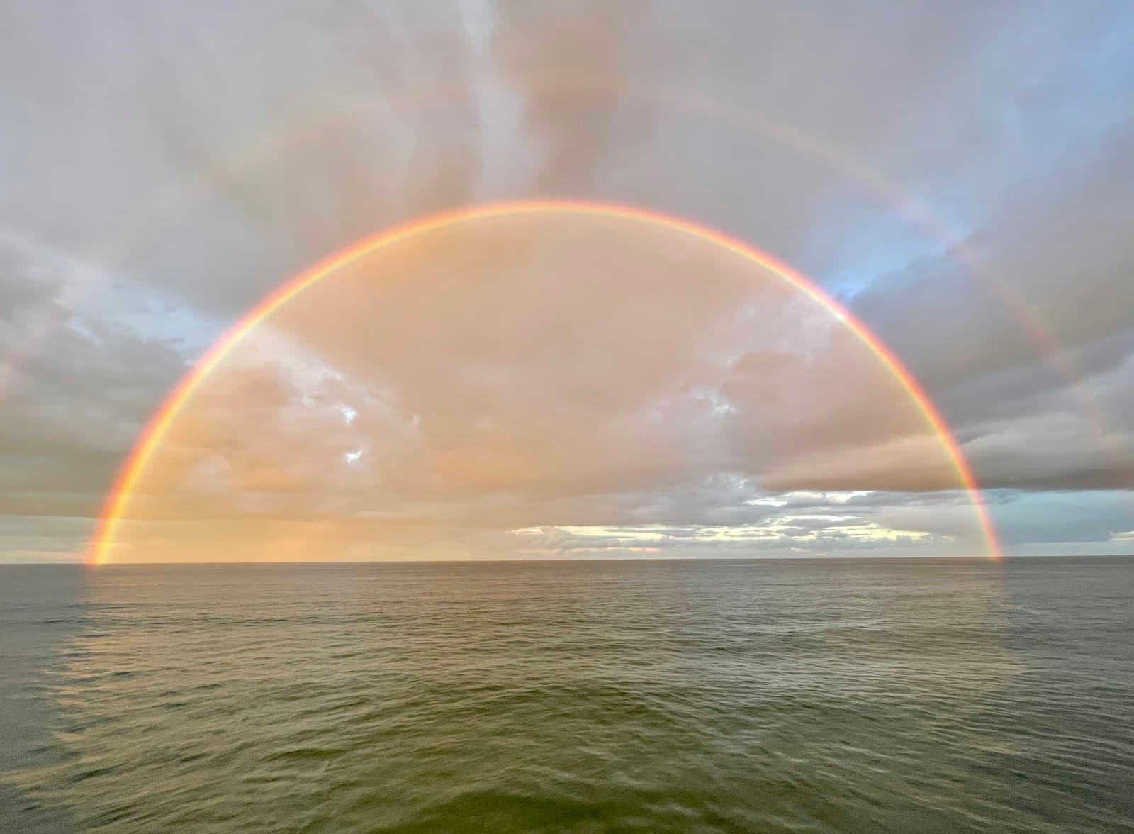 Salisbury — a rainbow appears over a body of water