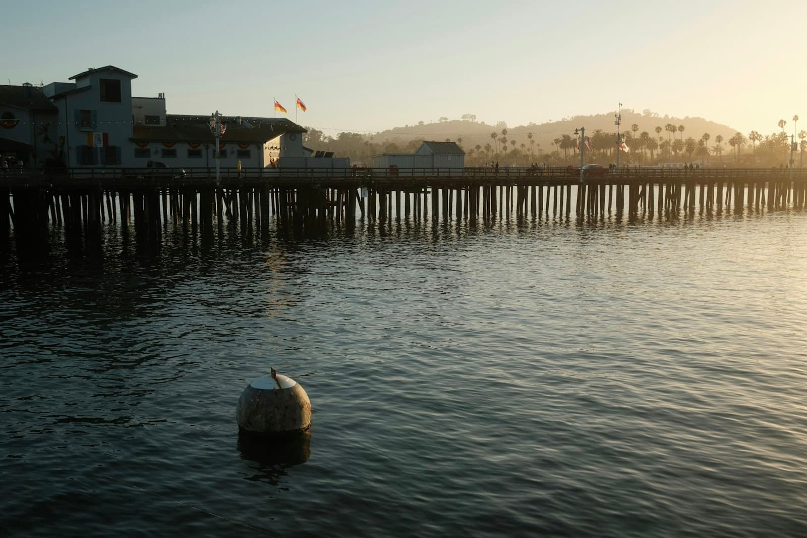 Santa Barbara — a large body of water next to a pier