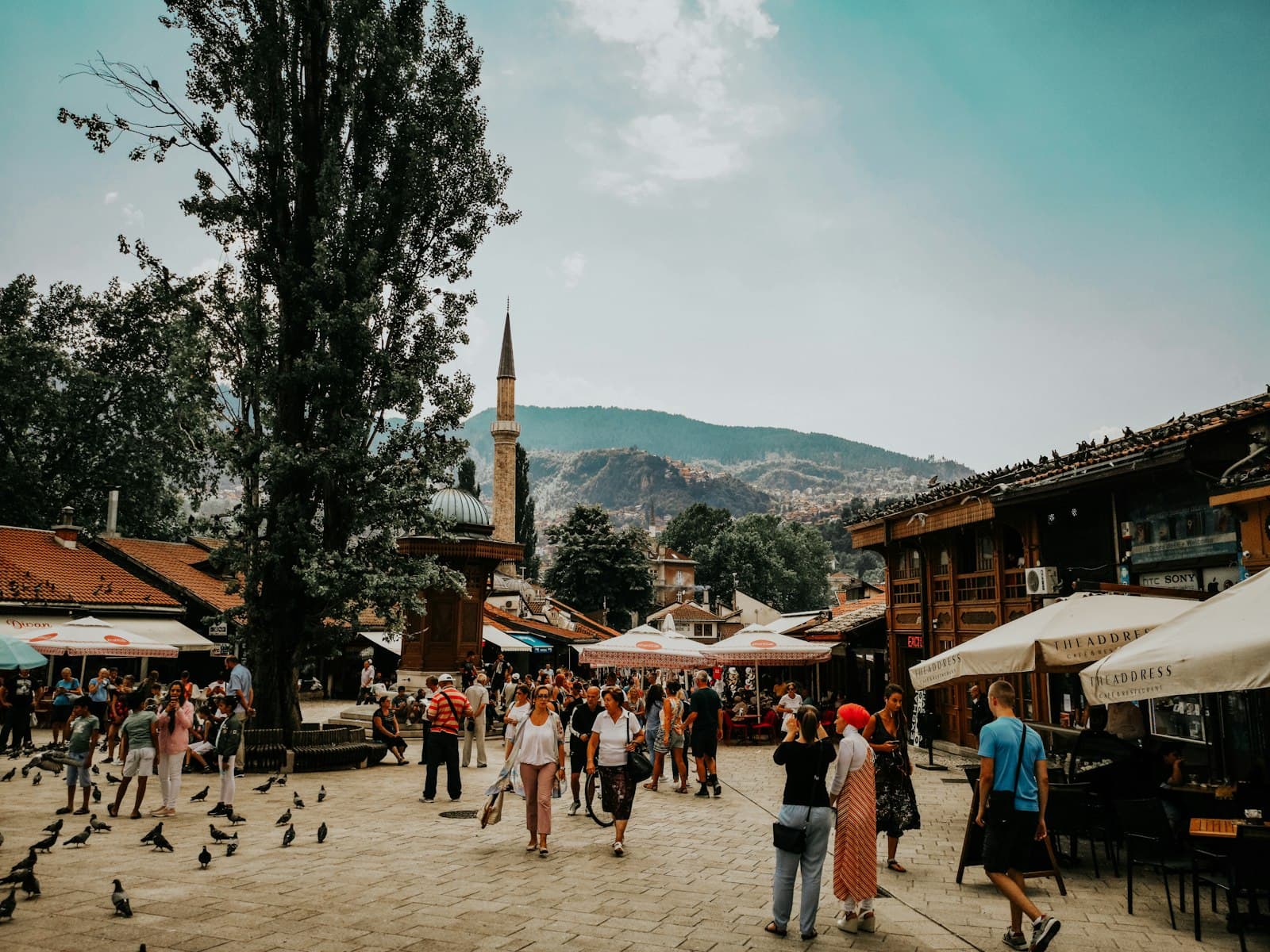 Sarajevo — people walking on street during daytime