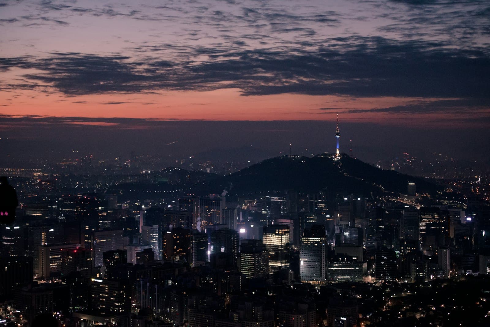 Seoul — lighted city skyline at night