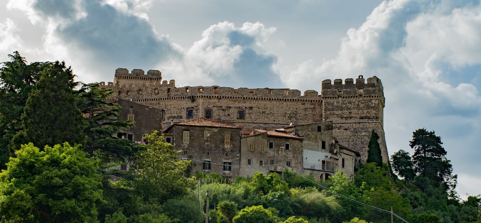 Sermoneta — a large stone castle