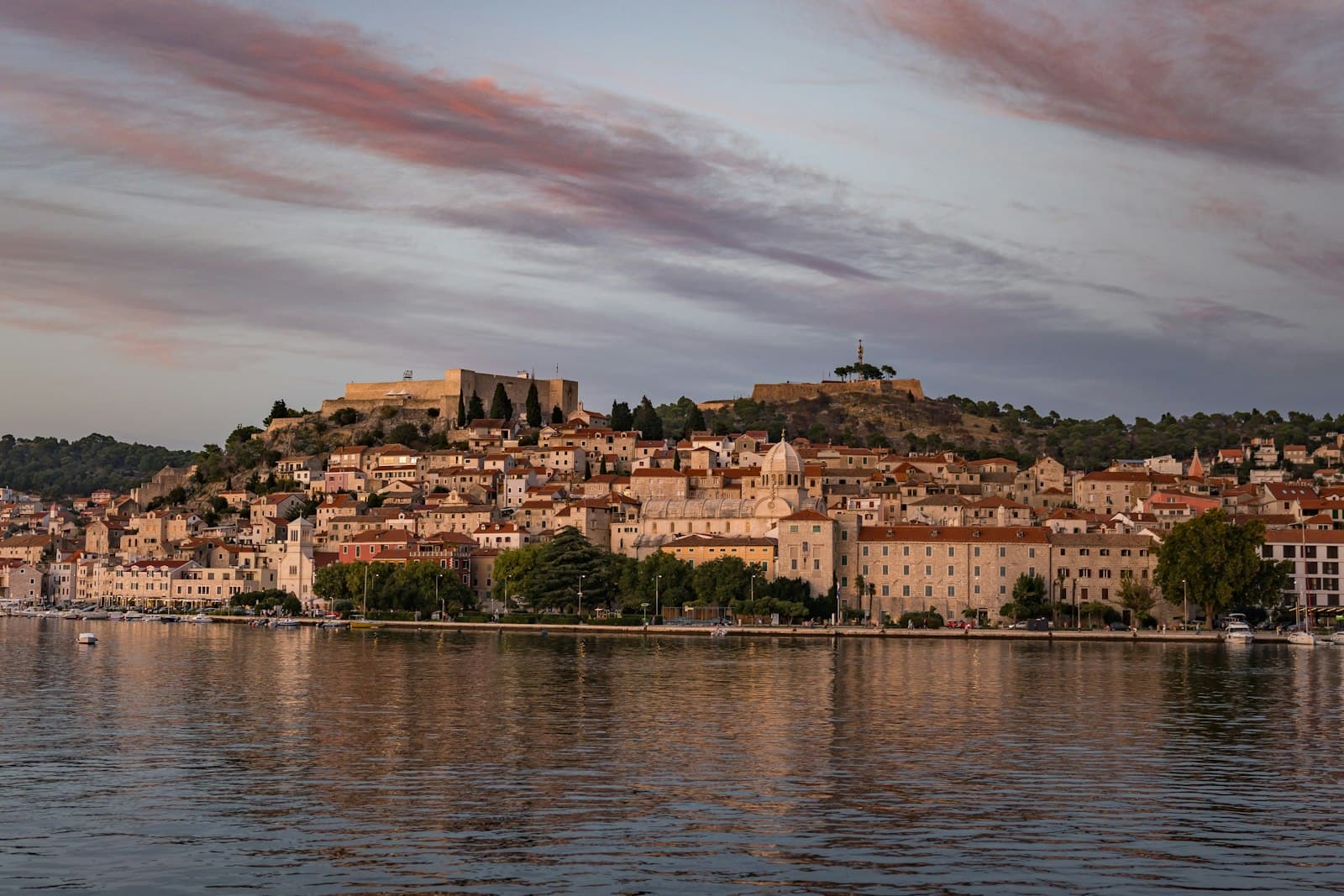 Šibenik — a view of a city from across the water