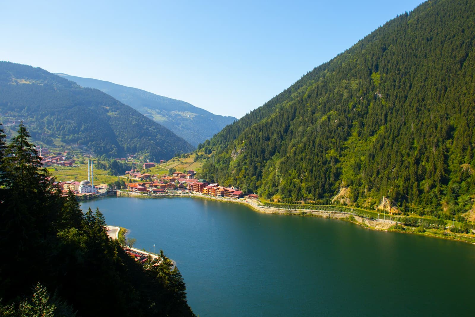 Şirince — green mountains near body of water during daytime