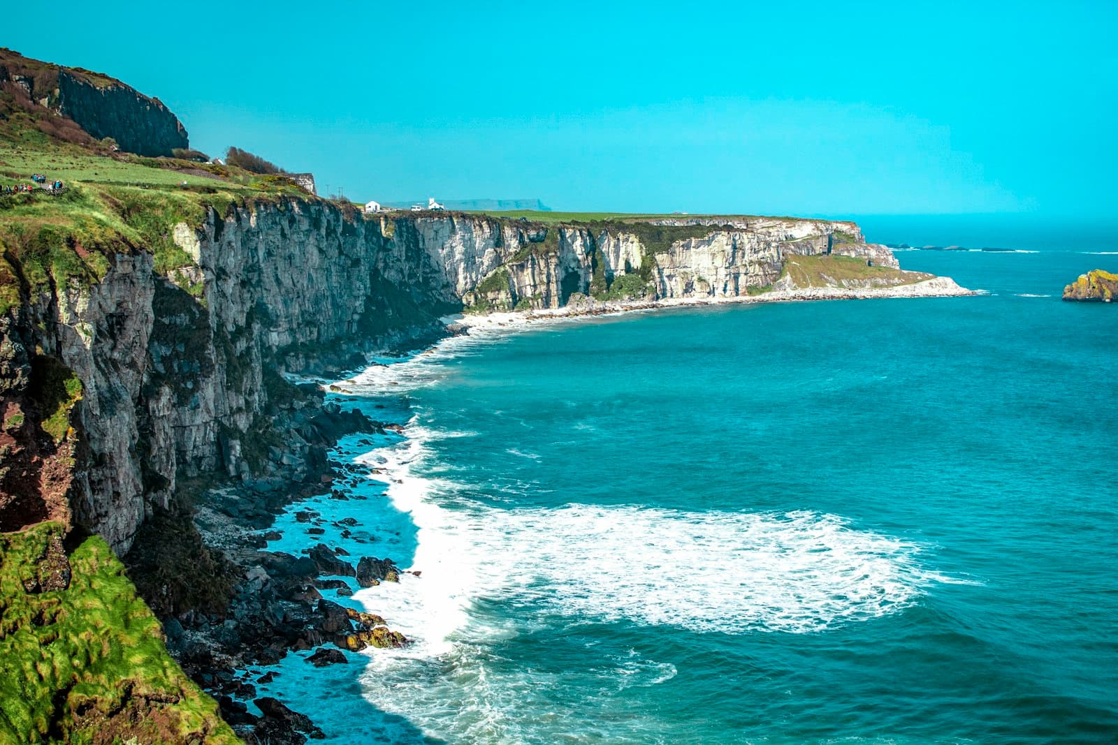 Sligo — white rock cliff beside body of water'