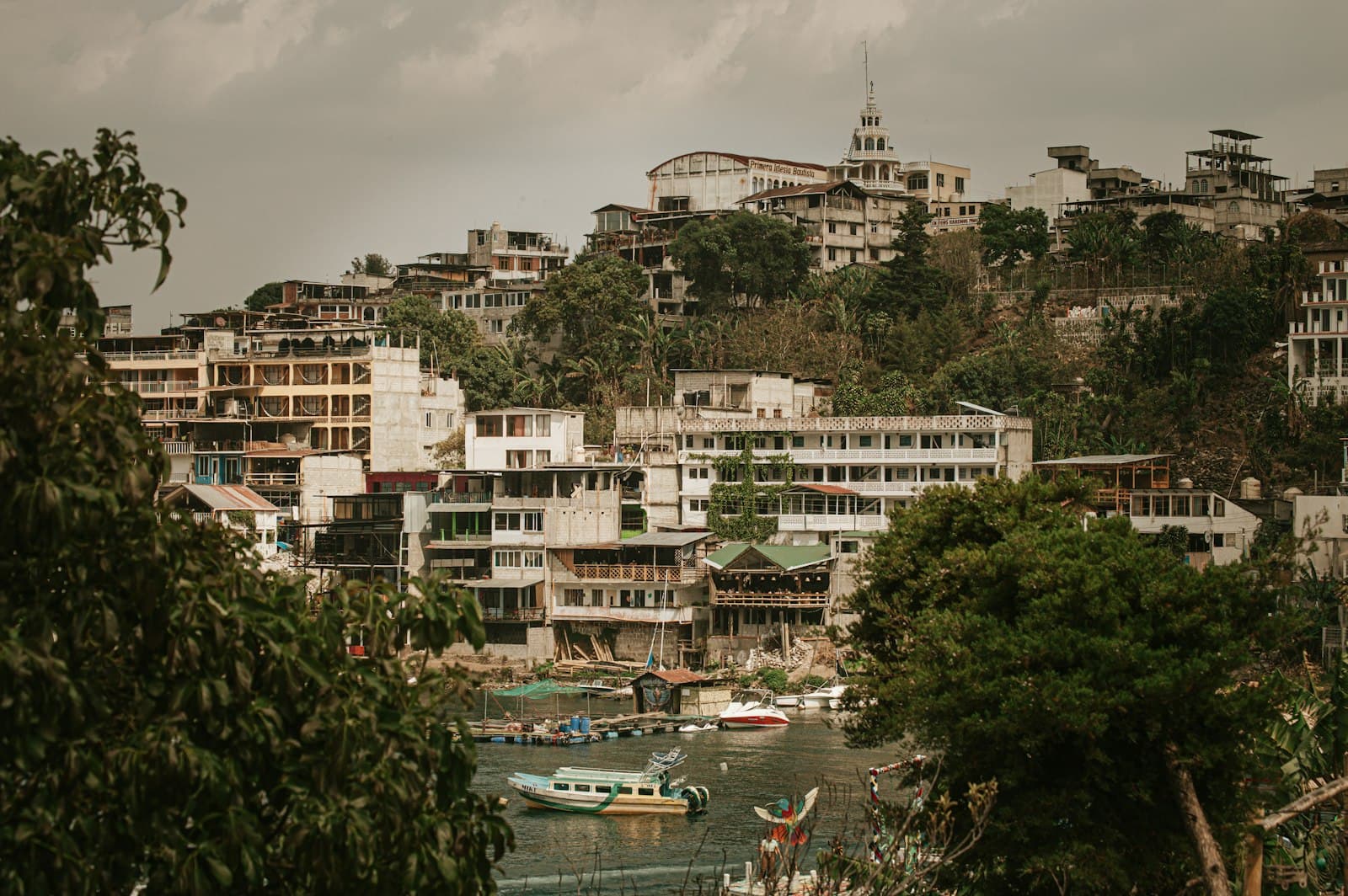 Sololá — A view of a city on a hill overlooking a body of water