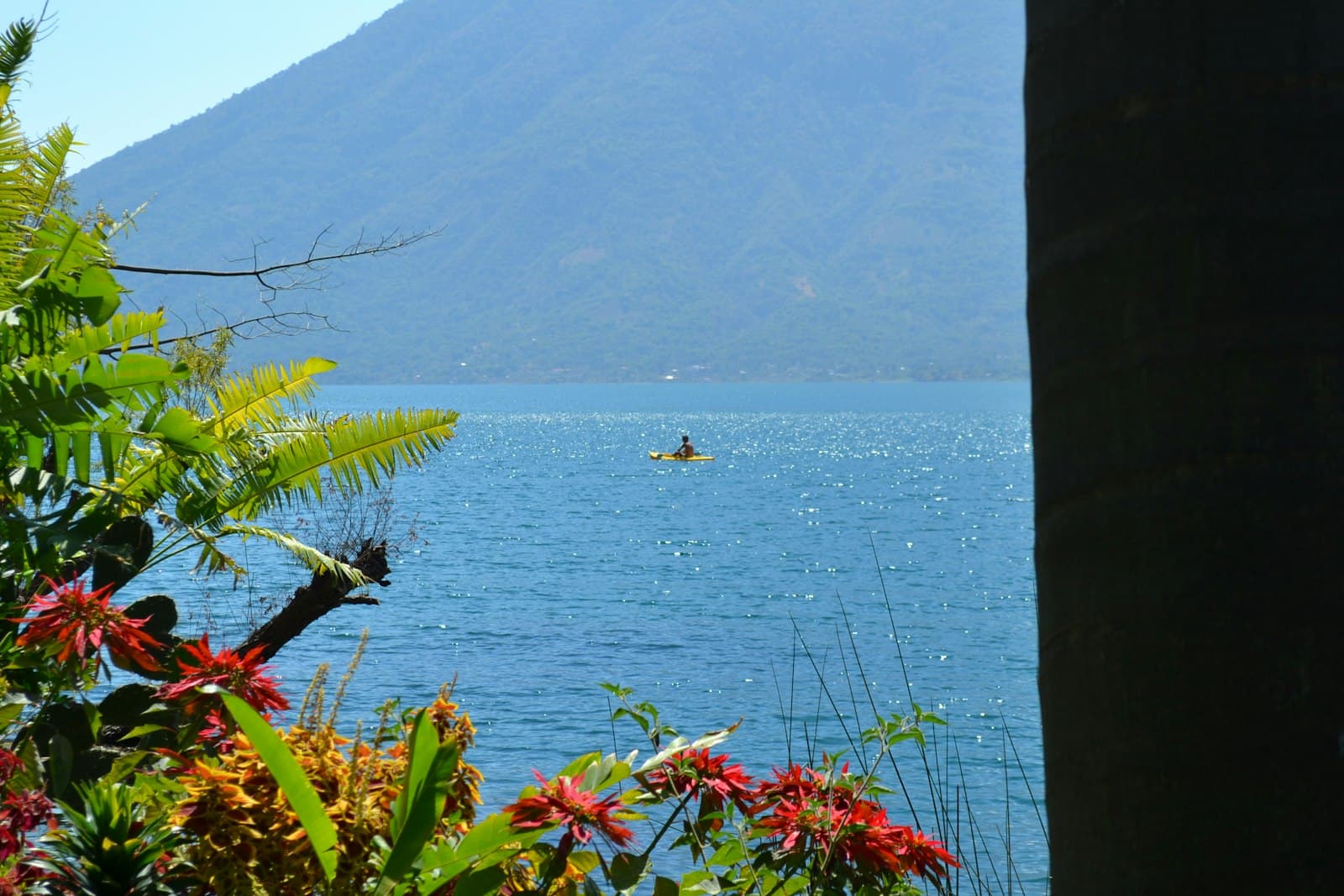 Sololá — a person in a boat on a body of water