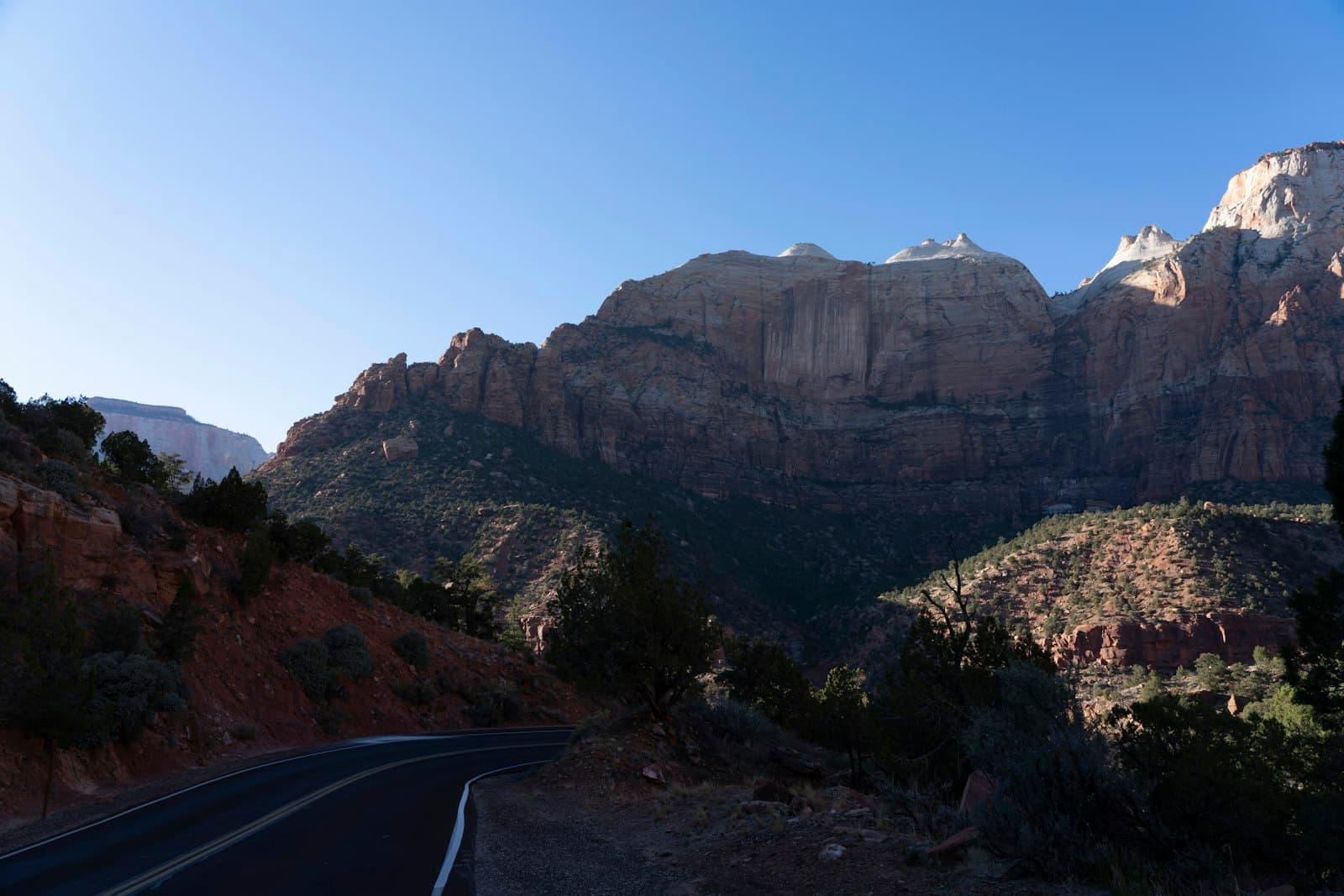 Springdale — a road with a mountain in the background