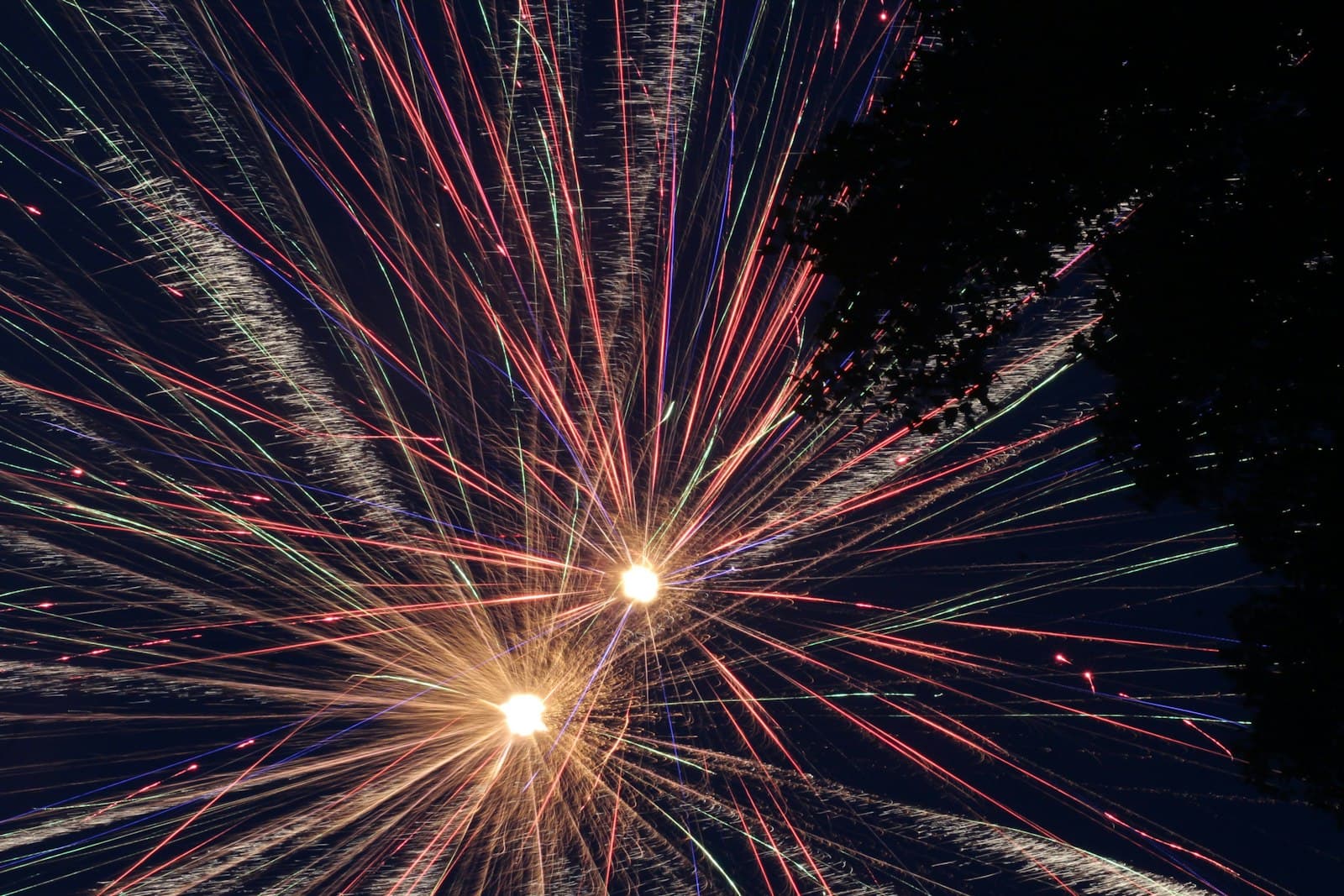 Stamford — time lapse photography of fireworks during night time