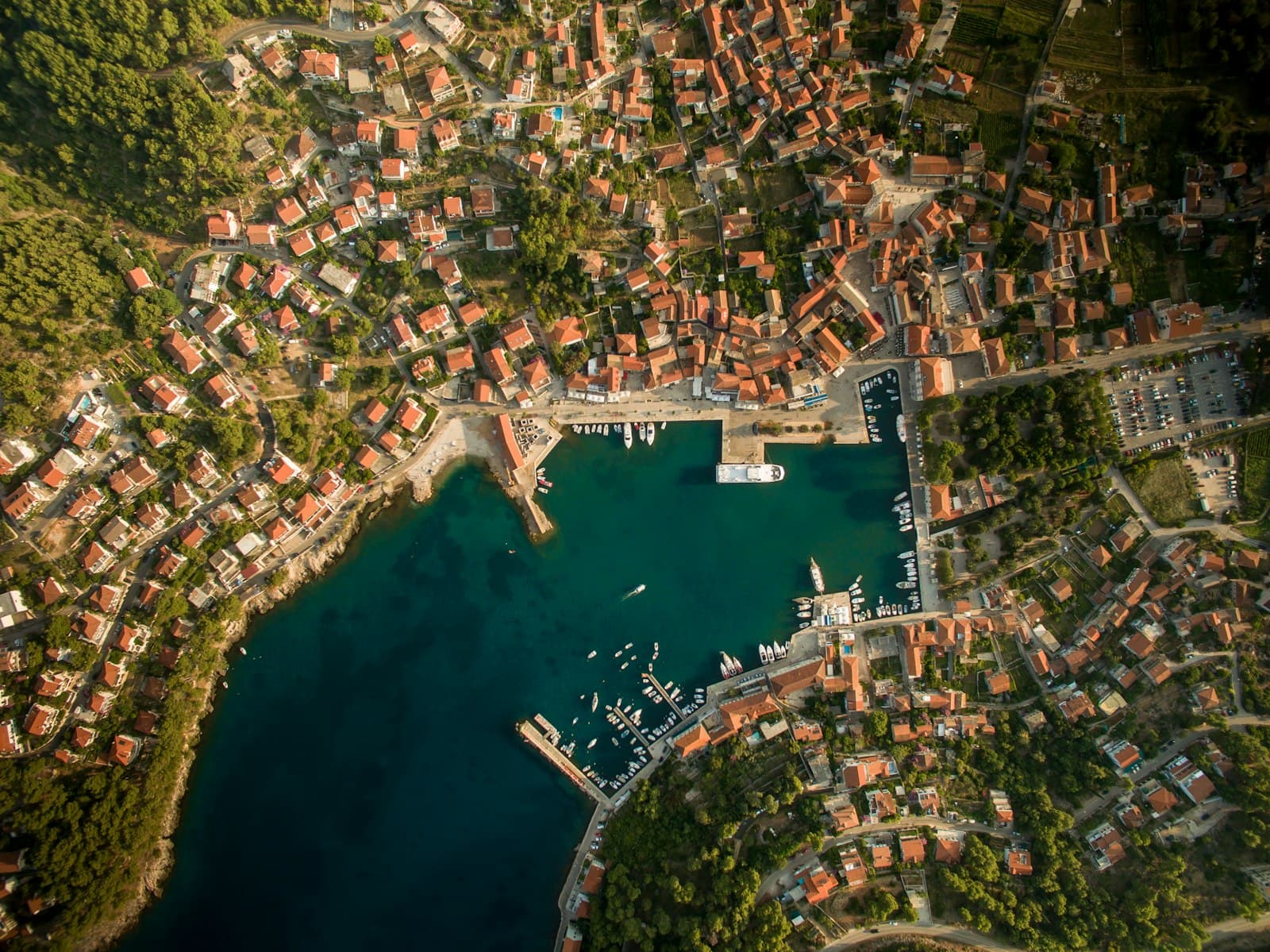 Stari Grad — aerial photo of body of water and buildings at daytime