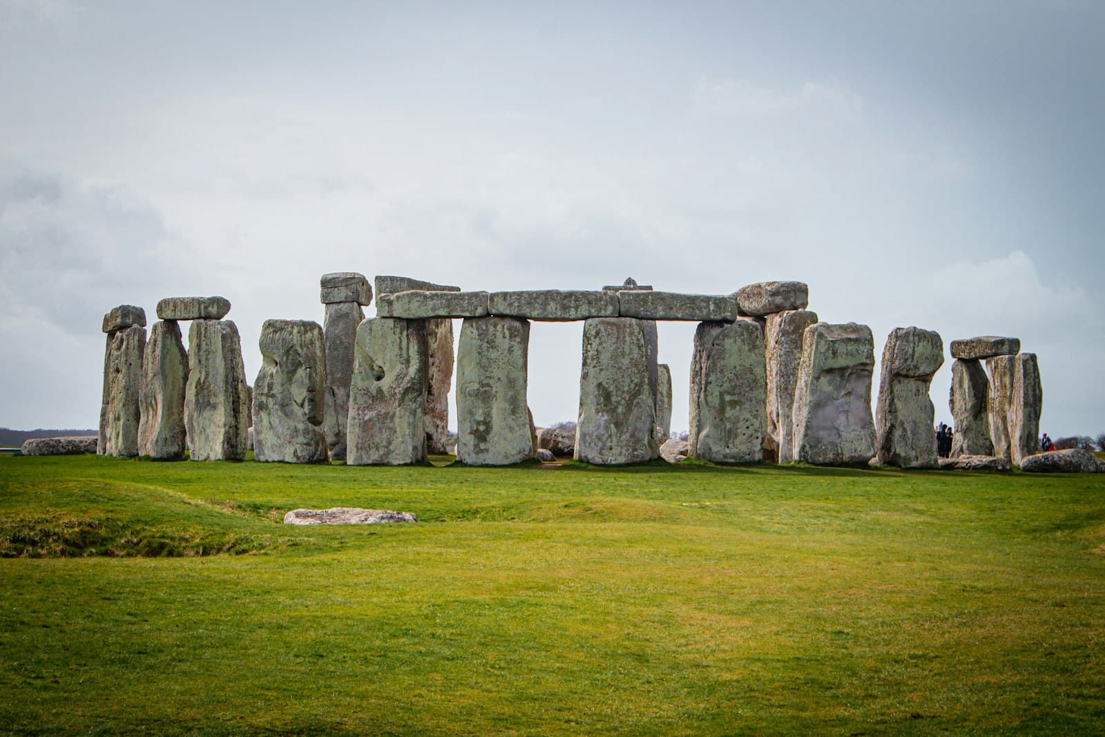 Stonehenge — a large stone structure in the middle of a field