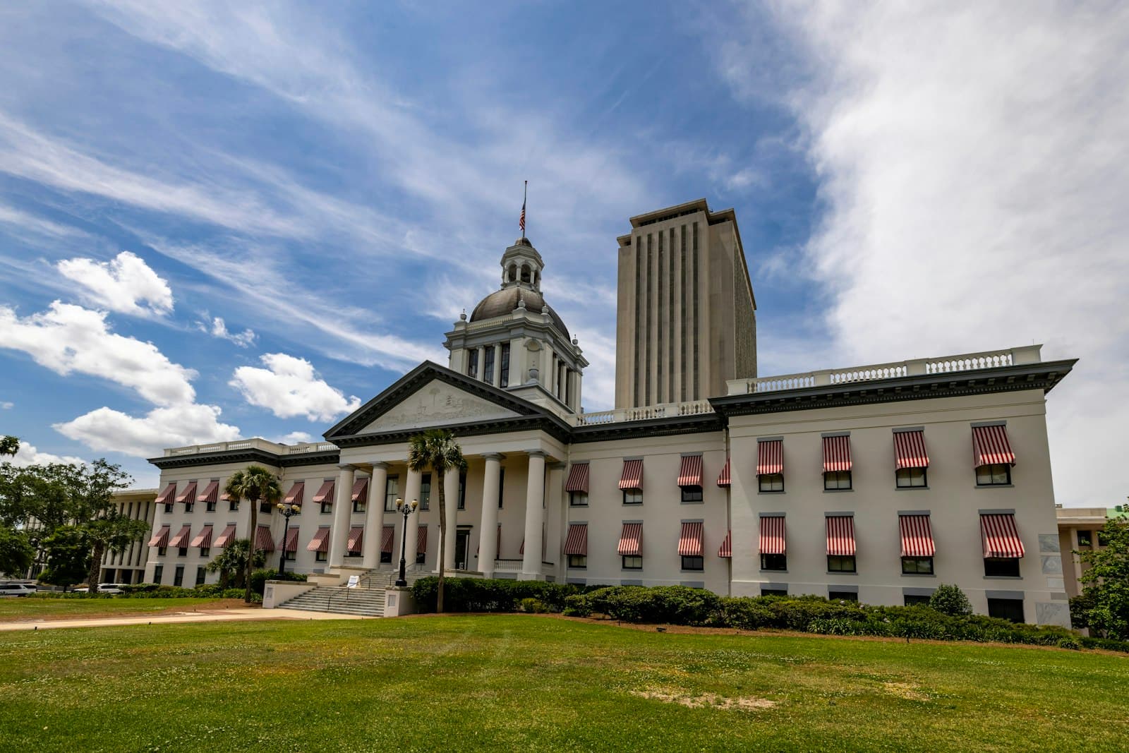 Tallahassee — Florida's state capitol building stands tall and proud.