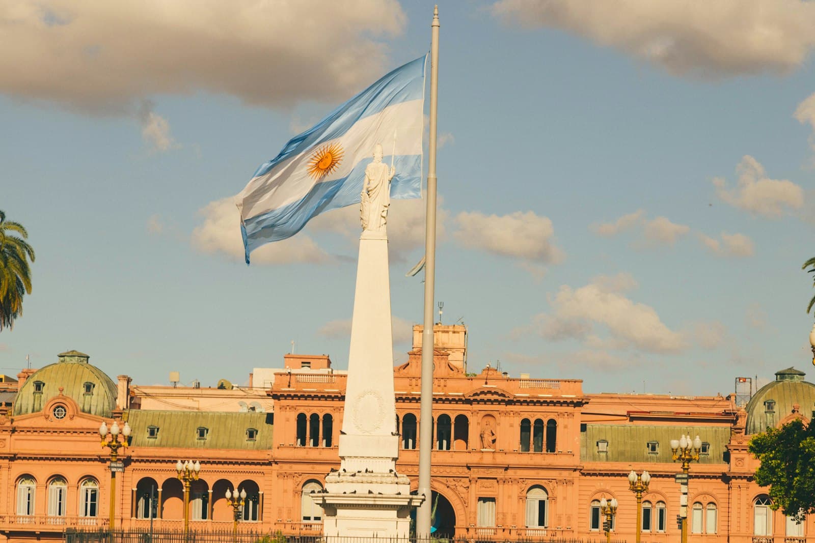 Tilcara — a flag flying in front of a large building