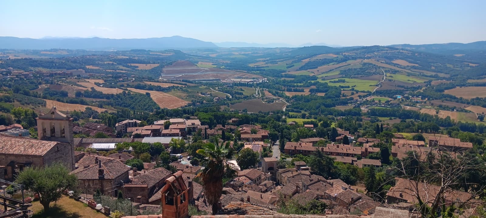Todi — A view of a village from a hill