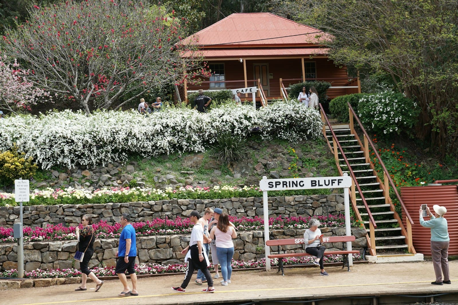 Toowoomba — A group of people walking on a pier