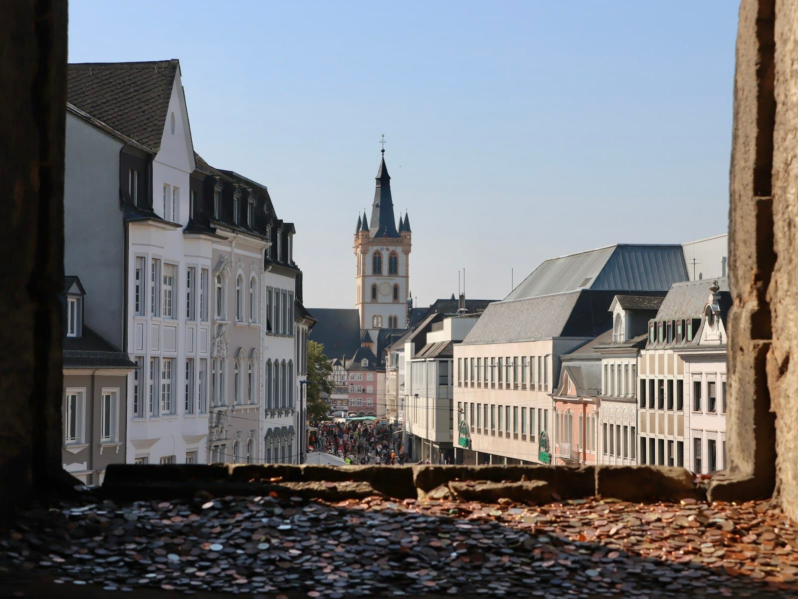 Trier — A view of a city from a window of a building