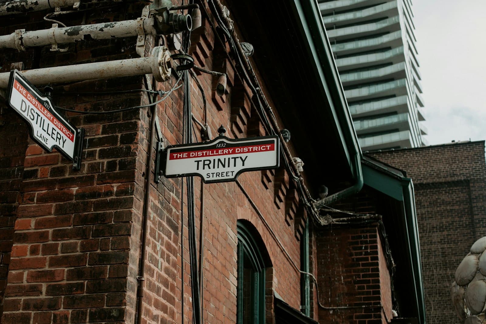 Trinity — a street sign on the side of a building