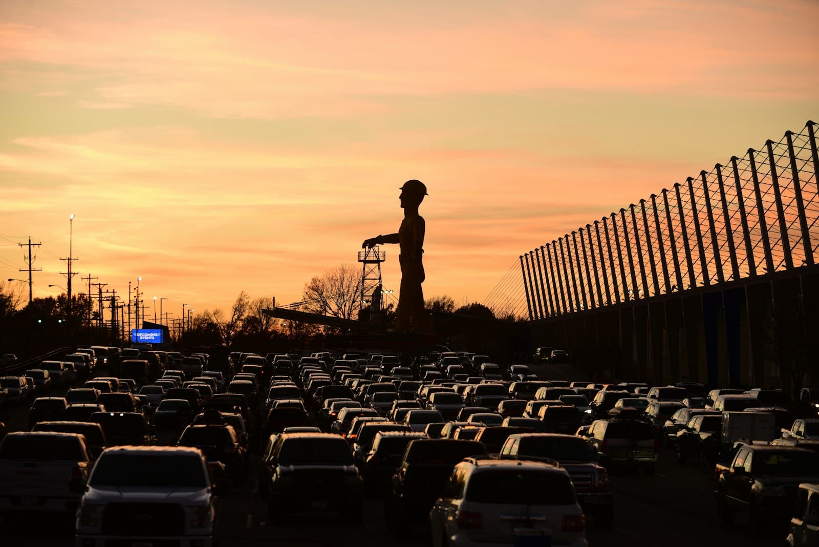 Tulsa — a man standing in the middle of a parking lot