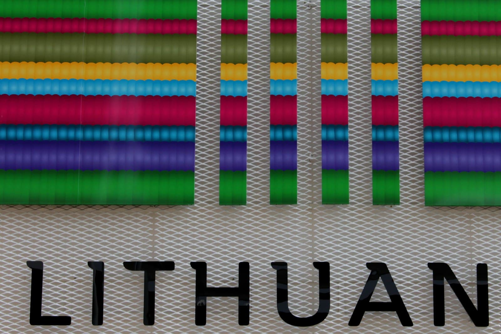 Utena — Lithuan signage