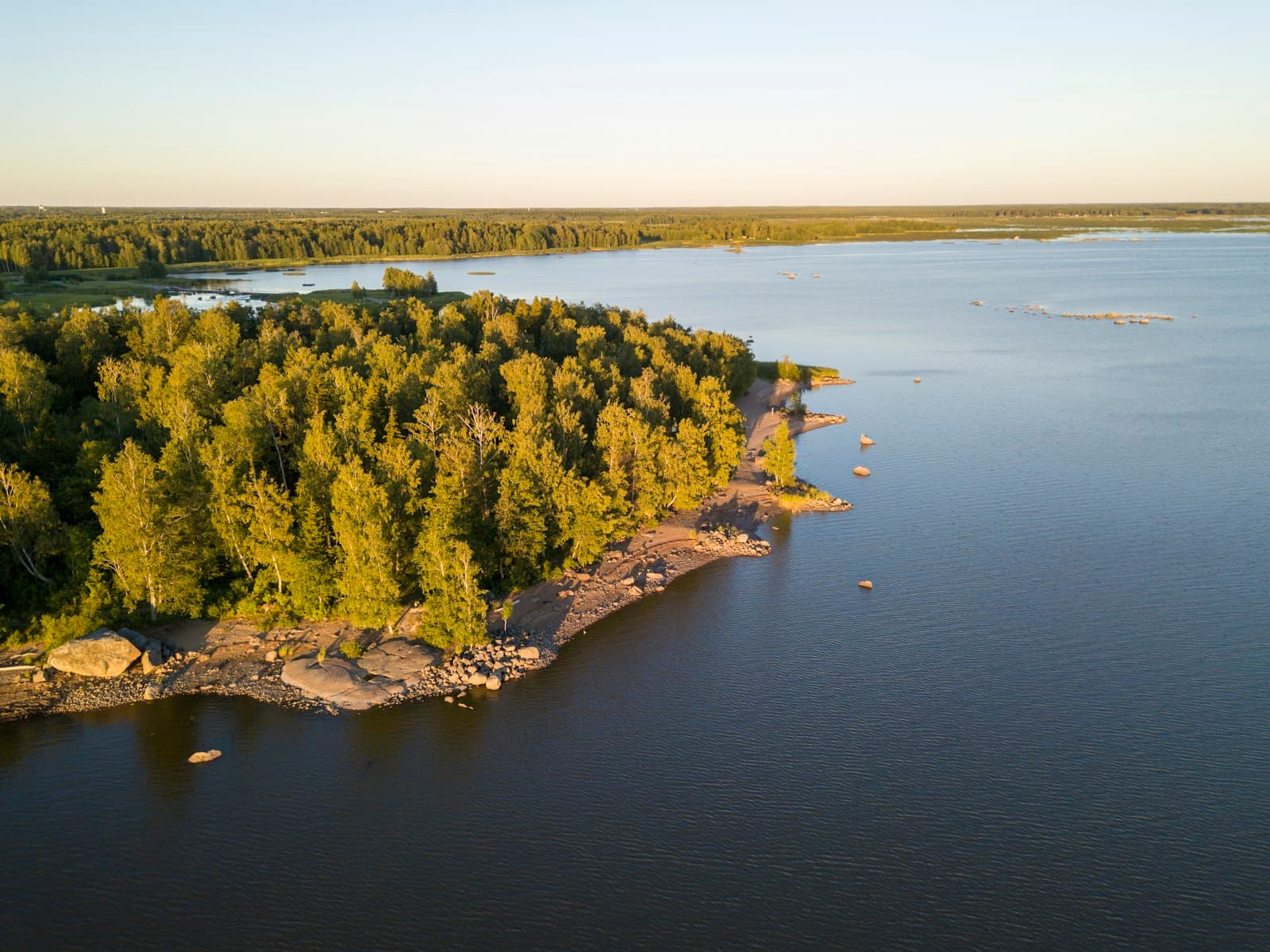 Vaasa — a large body of water surrounded by trees