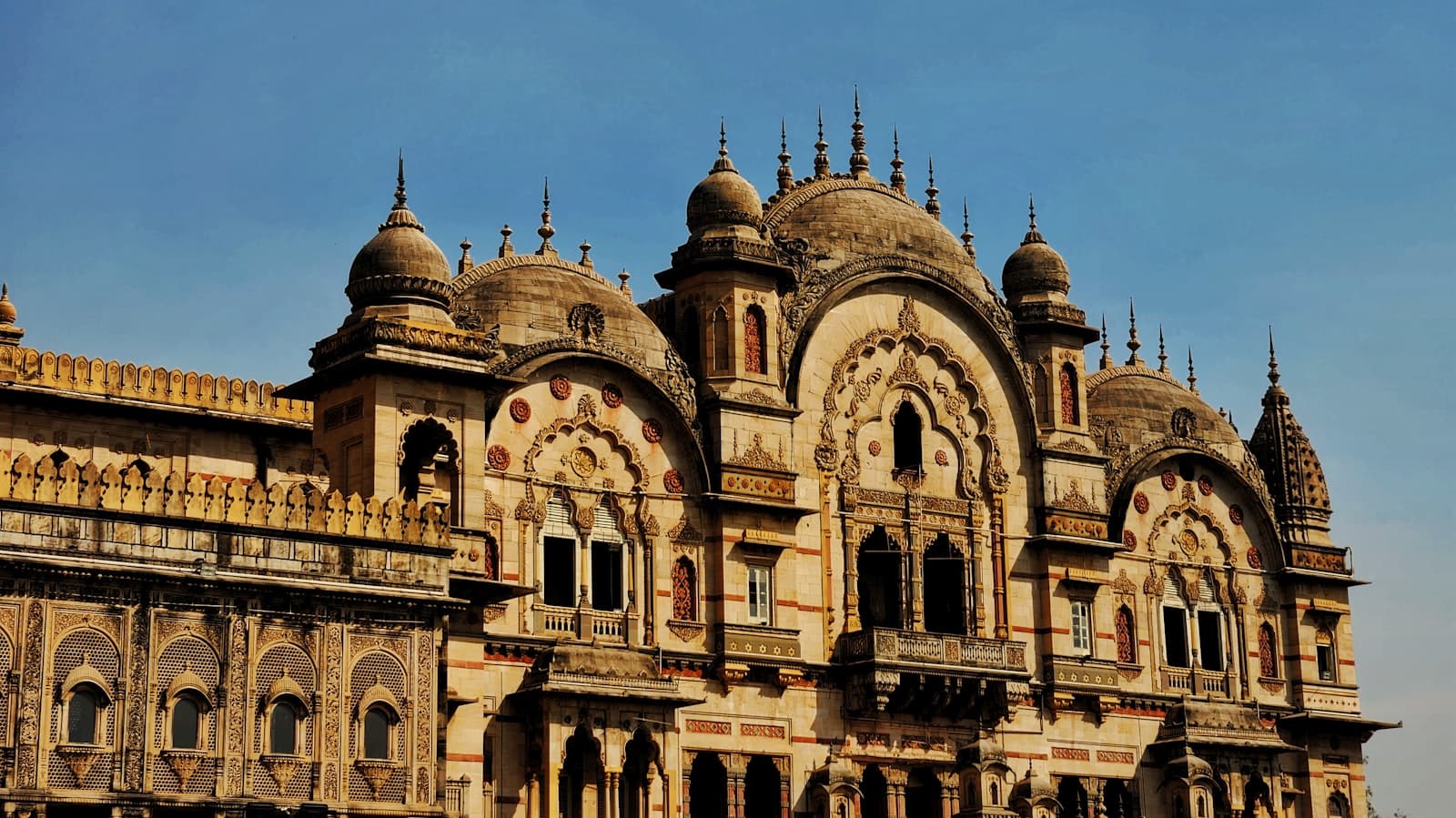 Vadodara — a large building with a clock on the front of it