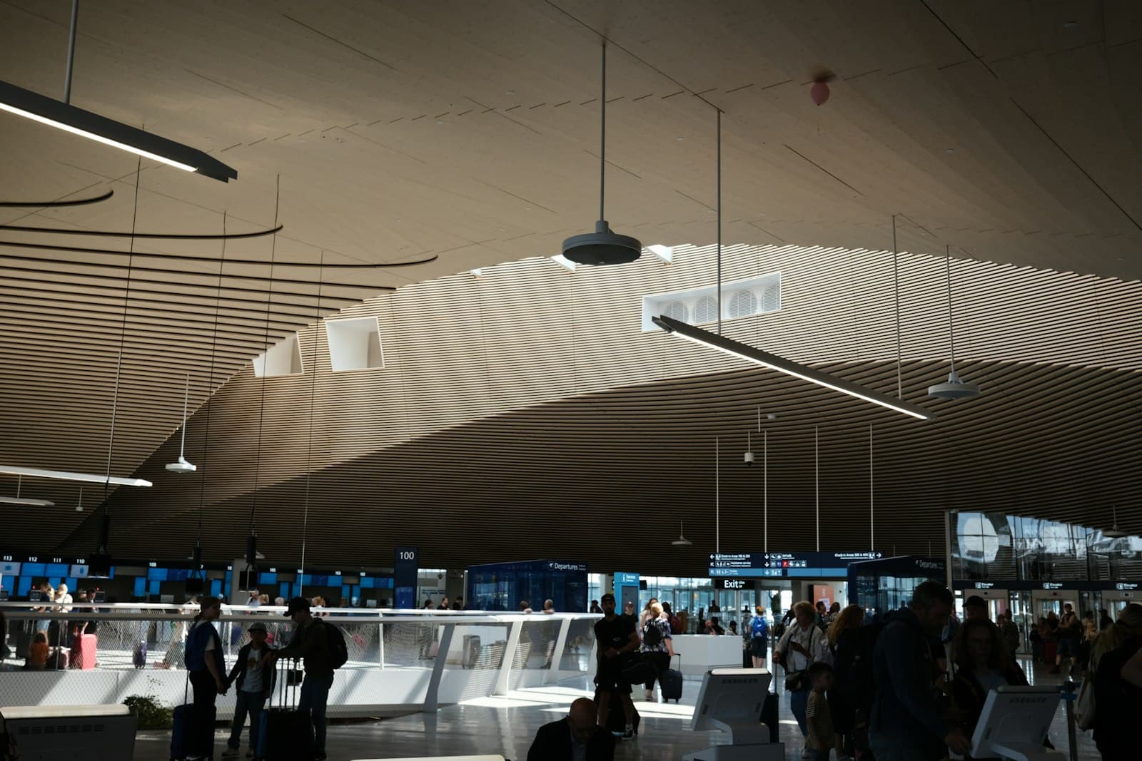 Vantaa — a group of people standing around a train station