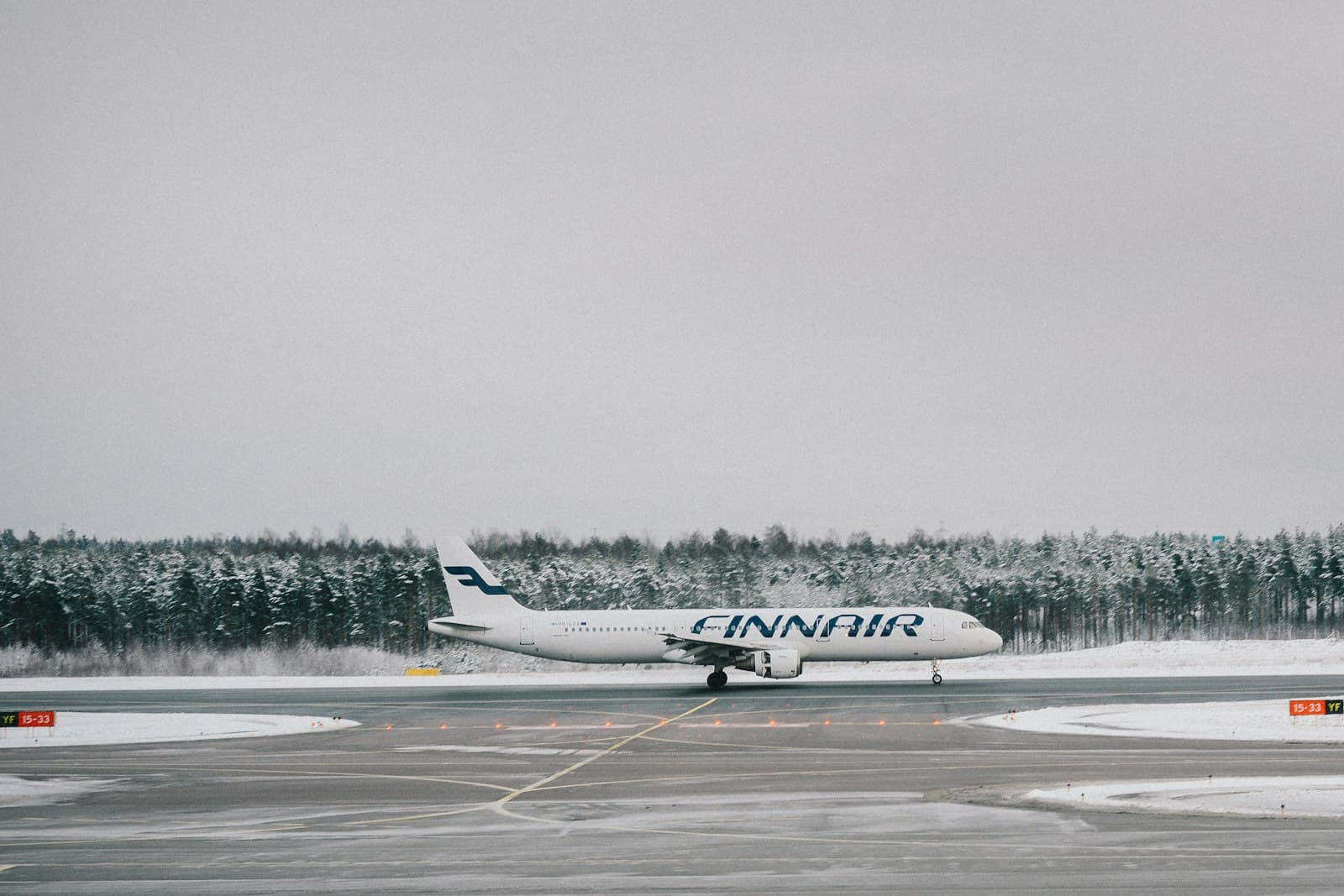 Vantaa — passenger plane on runway
