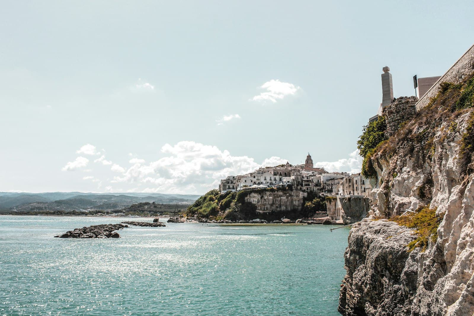 Vieste — sea beside rock formation