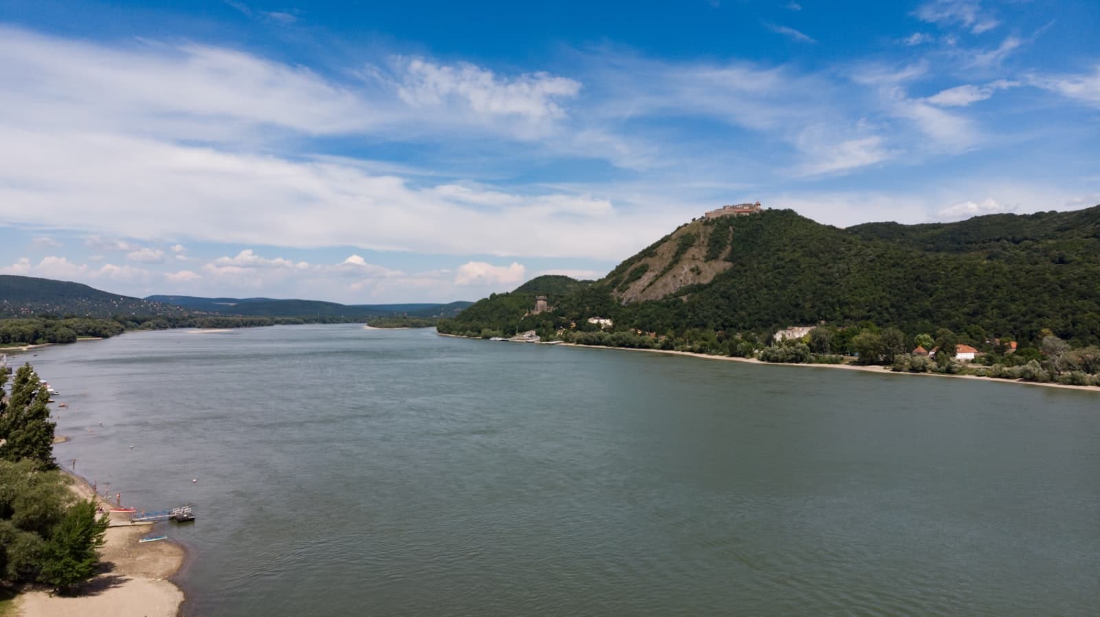 Visegrád — green and brown island under blue sky during daytime
