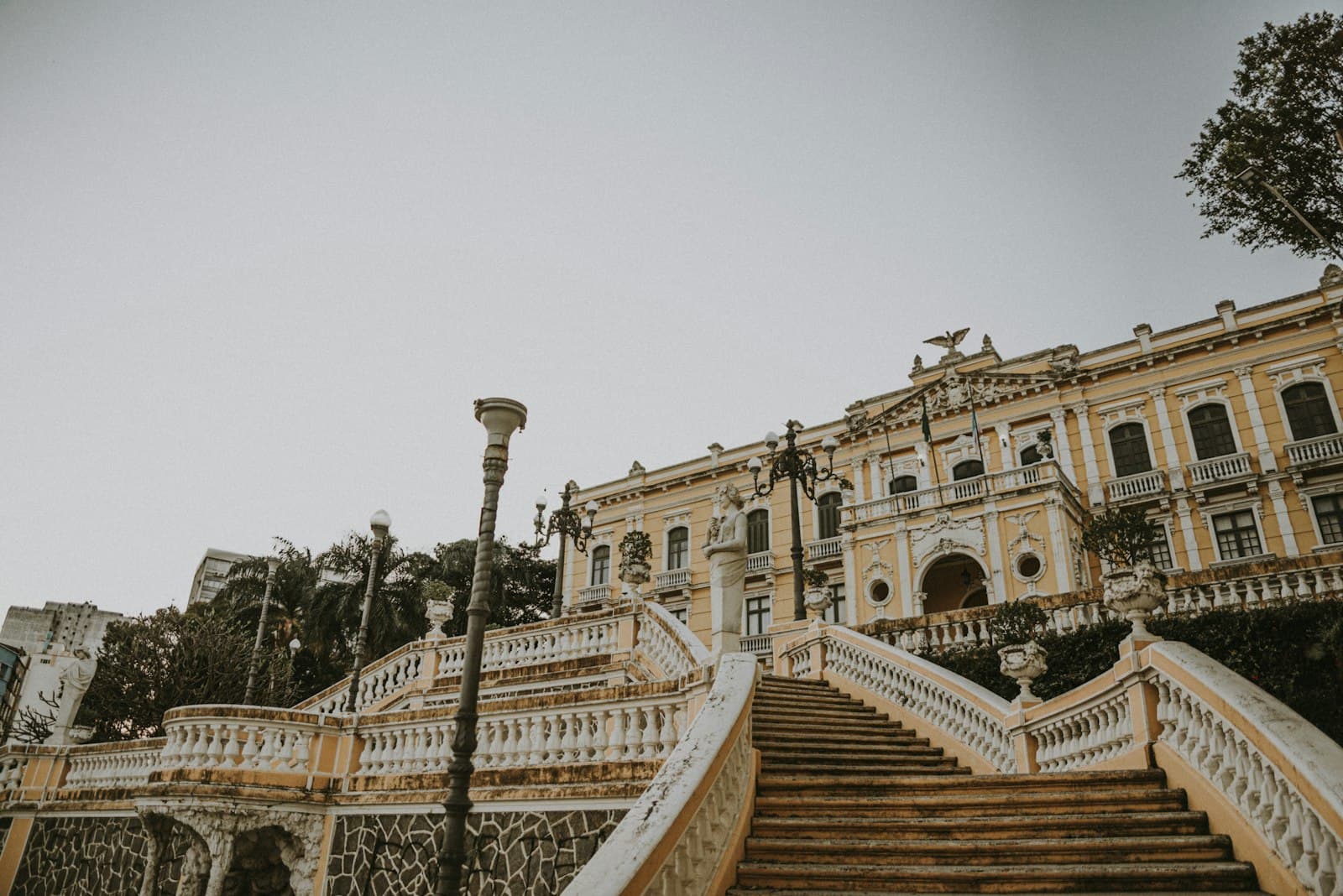 Vitória — a large building with a lot of stairs leading up to it