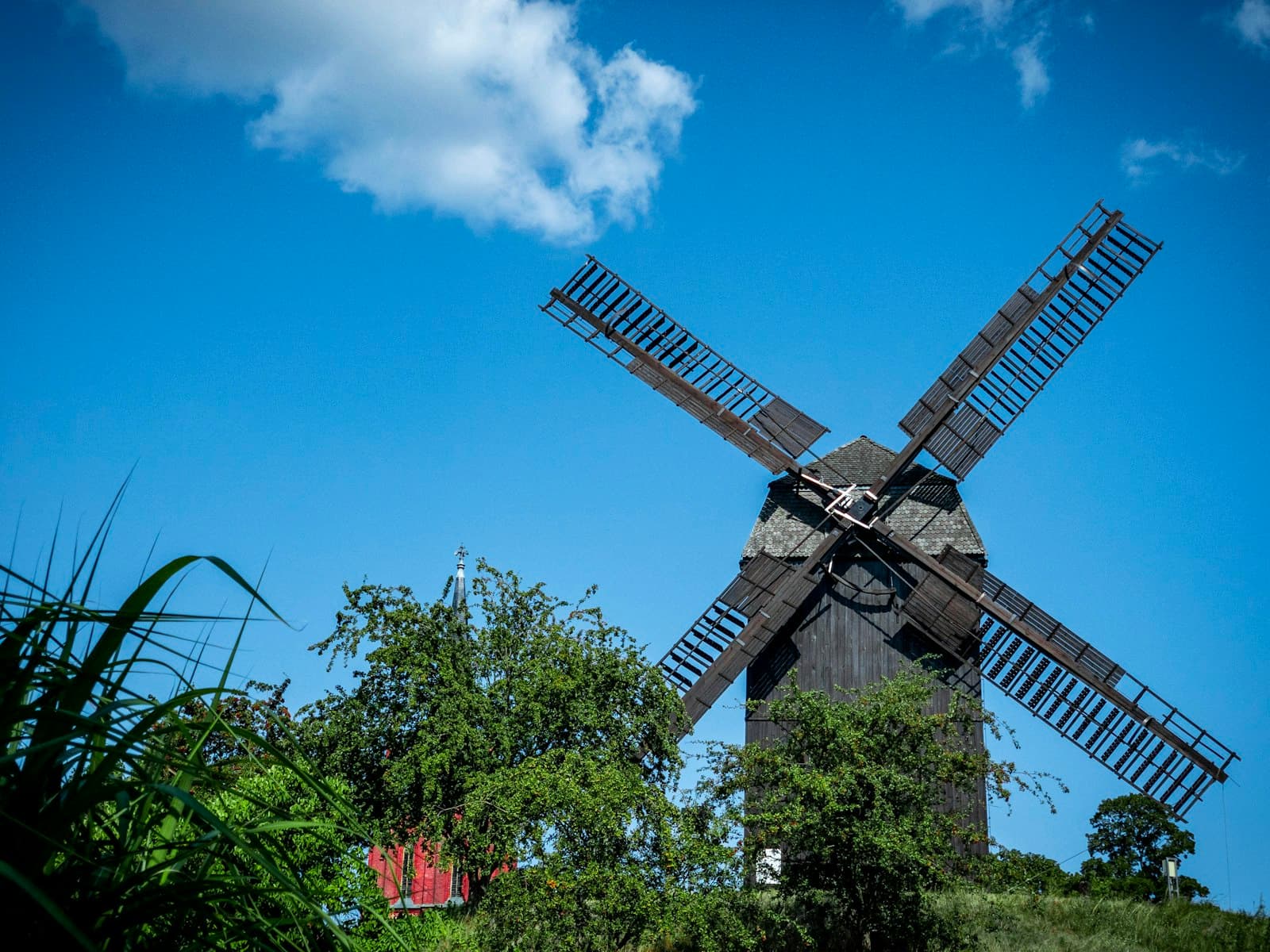 Werder — windmill house near trees during day
