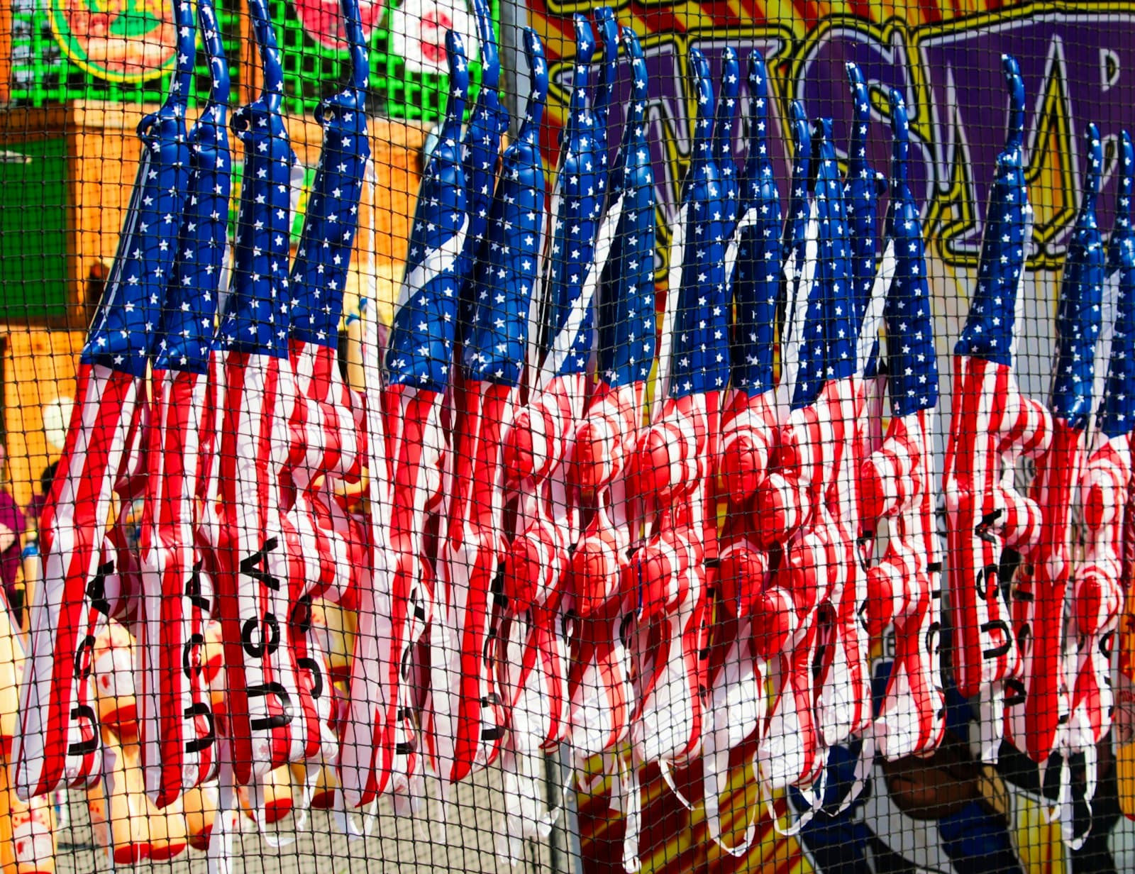Winchester — American flag designed balloons