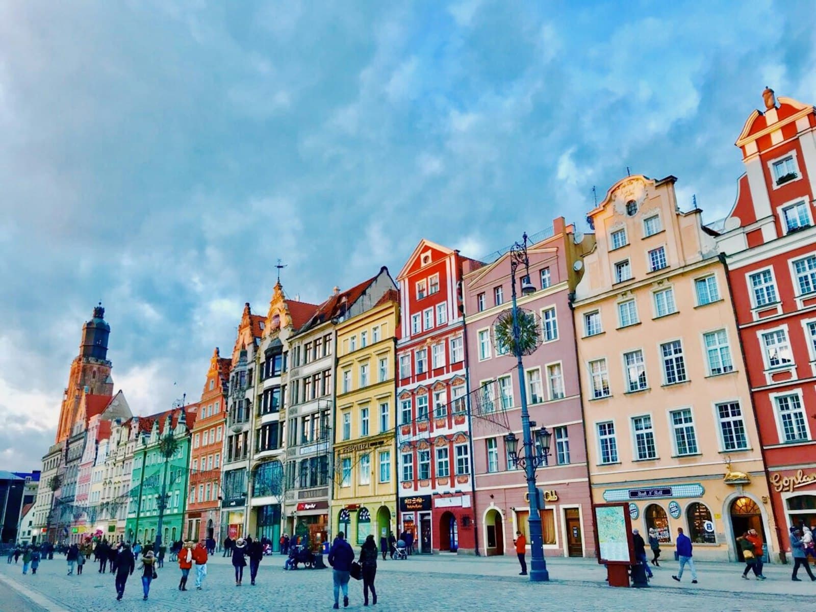 Wrocław — people walking along pathway
