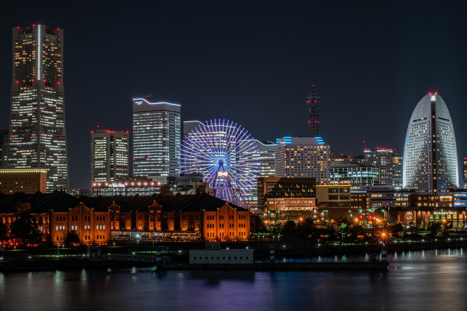 Yokohama — city skyline during night time
