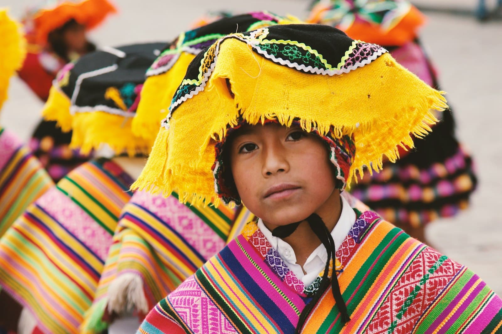 Yungay — boy in traditional costume in shallow focus photography