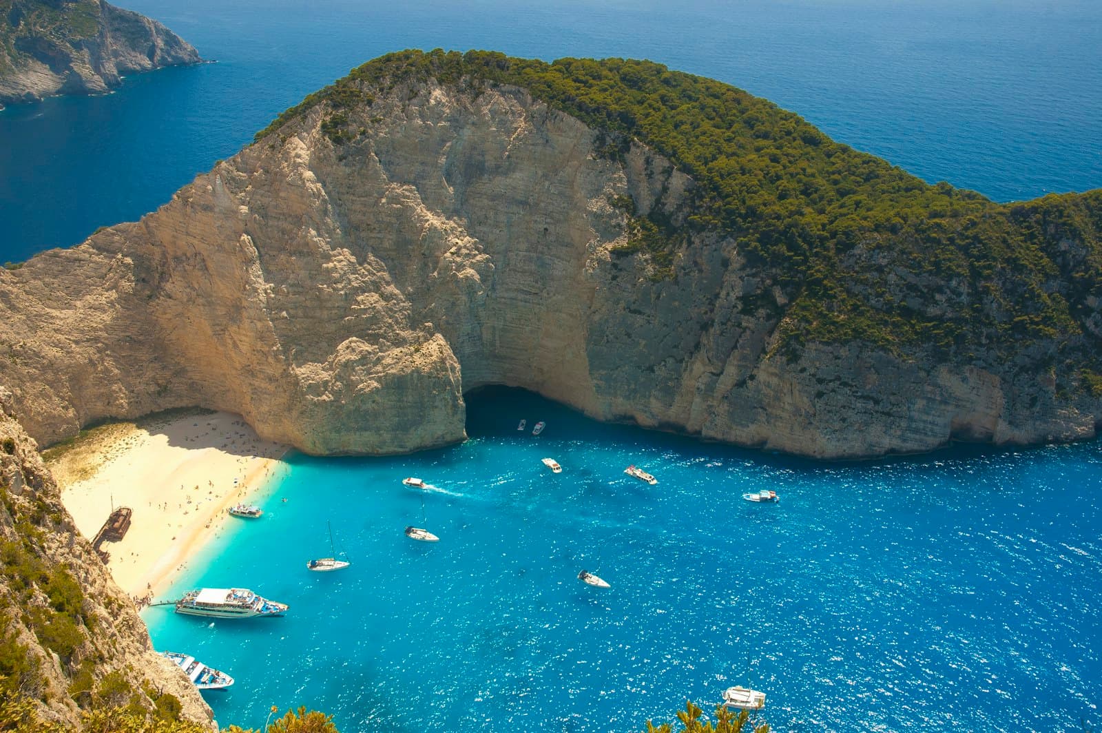 Zante — green island aerial scenery